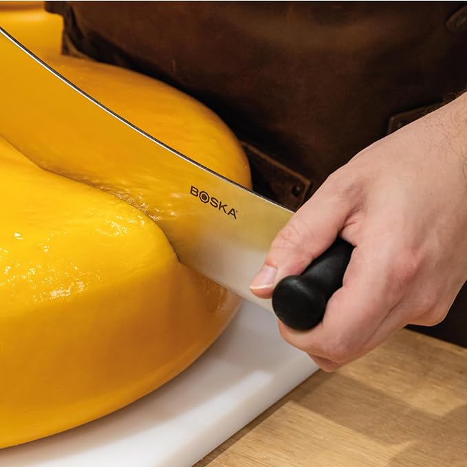 Boska Professional Cheese Knife Large - Cheese cutter for cheese wheels - 430 mm - Double handled - Easy to clean