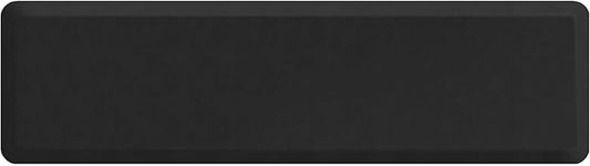 NewLife by GelPro Anti-Fatigue Nonslip 1/2" Thick Hard Floor Utility Mat for Garage, Patio and Kitchen, 20" x 72", Leather Grain Black