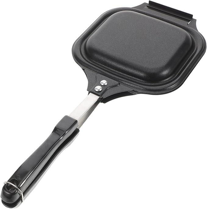 Sandwich Press Stovetop Double Side Grilled Pan Sandwich Baking Tray Detachable Pan for Camping Sandwichmaker