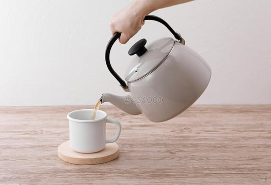 Fuji Hollow Cotton Plus Kettle, 0.8 gal (2.5 L), Greige CTP-2.5K.GG