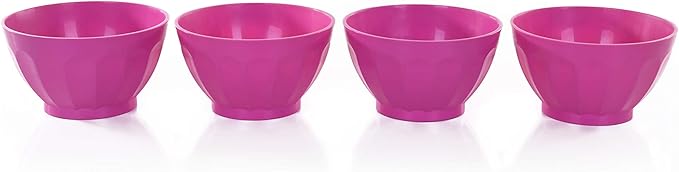 Mintra Home Unbreakable Bowls 4pk (Small - 250ml, Purple)