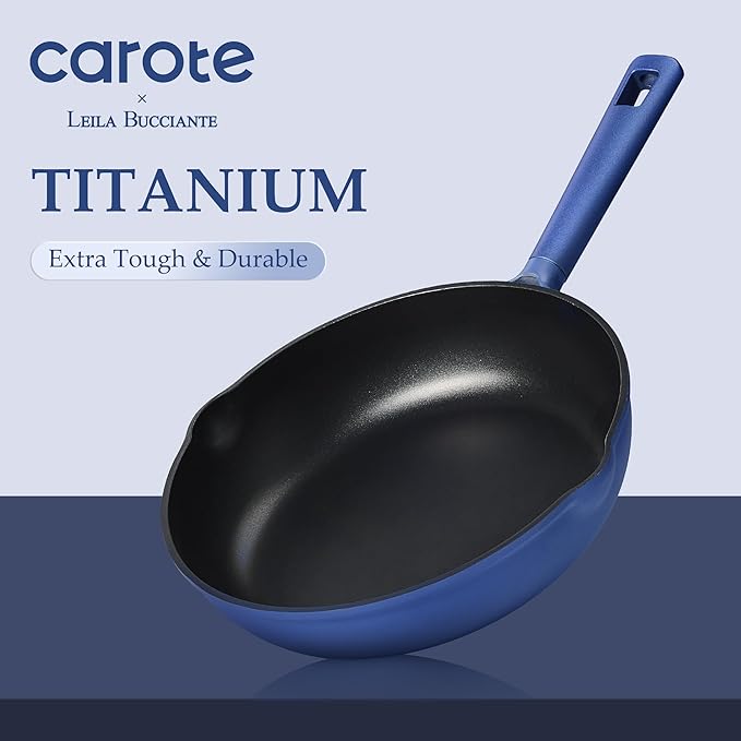 CAROTE 31PCS Pots and Pans Set, Nonstick Cookware Set Kitchen Non Stick Induction Titanium Cookware Non-toxic Granite Cooking set