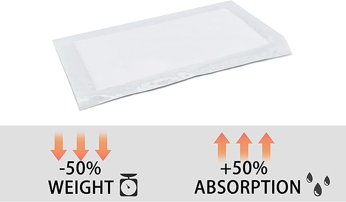 Meat Absorbent Pads 4x7 inch Dri Lock 60 Grams,White Meat Soaker Pads for Vacuum Sealer Bags (80pcs)