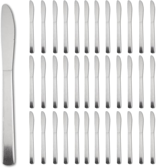 72 PCS Dinner Knifes Set - Windsor Stainless Steel Table Knives 8.7 Inch with Dishwasher Safe Butter Knives,Metal Butter Knofe,Dinner Knife Silverware for Home,Kitchen or Restaurant