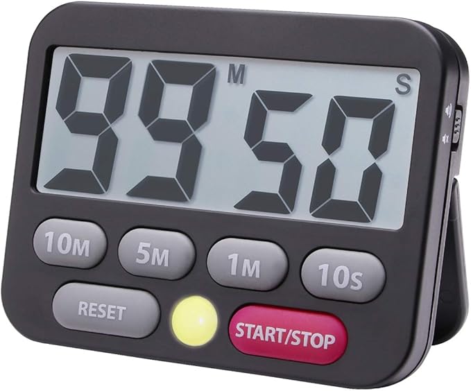 Searon Digital Kitchen Timer, Magnetic, LED Alert, Kickstand for Cooking Classroom Homework Fitness