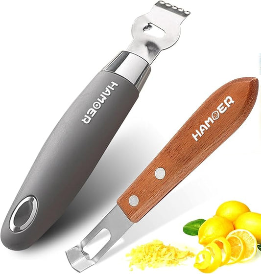 Bundle of 2-in-1 lemon zester and citrus peel channel knife