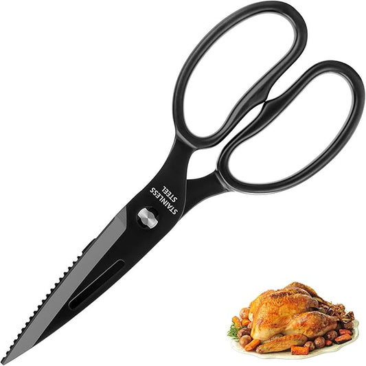 Heavy Duty Poultry Shears That Come Apart, All Purpose Kitchen Shears for Food,3Cr14 Fully Forged Stainless Steel Sharp Blades for Chicken,Meat,Seafood,Herbs Kitchen Scissors