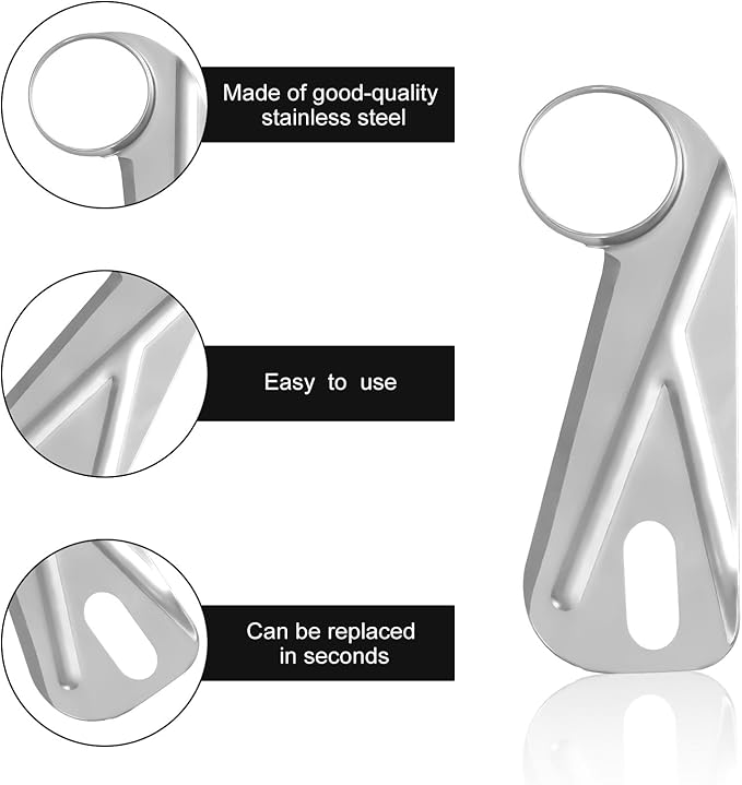 6pcs Stainless Steel Apple Peeler Replacement Blades, Universal 4pcs Peeling Blades with 2pcs Slicing and Core Removing Blades with Storage Box for Kitchen Restaurant Picnic