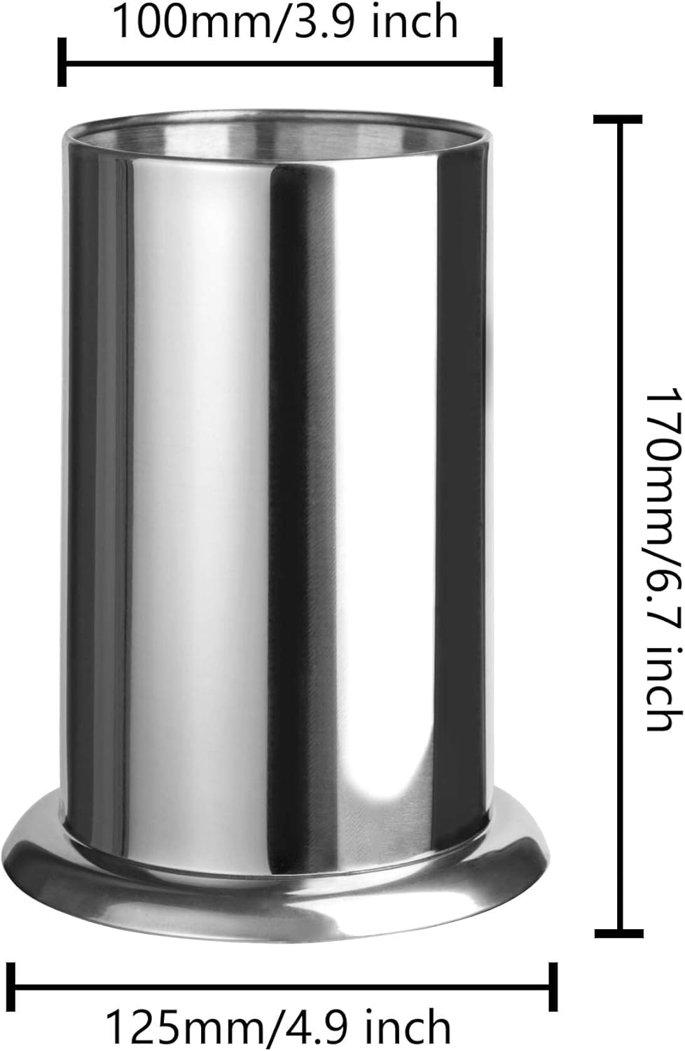 MyLifeUNIT Straw Holder for Counter, Stainless Steel Coffee Stirrers Holder 6.7" x 4.9"(2 pack)