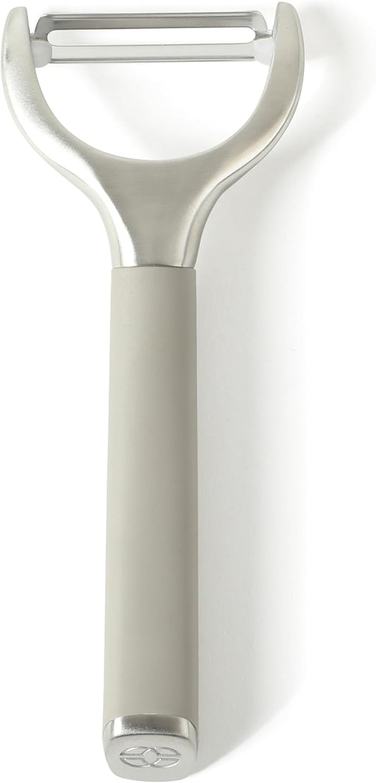 Calphalon Edge Stainless Steel Y Vegetable Peeler w/Thermoplastic Rubber Handle - Taupe