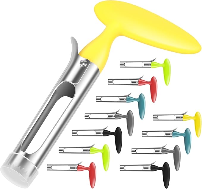 12Pack Stainless Steel Corer Fruit Corer Tool Ultra Sharp, Stainless Steel Easy To Operate And Clean For Baking Apples And Other Culinary Uses