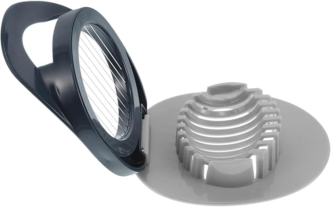 PRETYZOOM Egg Slicer Egg Dicer Navy Multipurpose Kitchen Cutter Petal and Slice Function Food-grade Plastic and Cooking