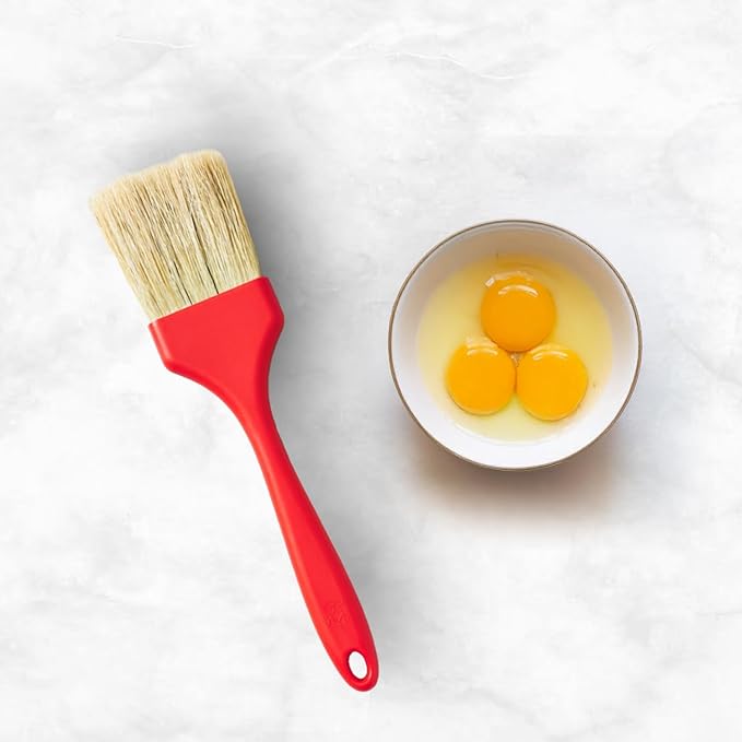 King Arthur Baking Company Professional Pastry Brush, Natural Boar Bristles, 2-Inch, For Butter, Egg Wash, Glaze And Baking Prep