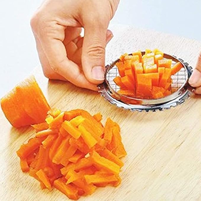 Stainless Steel Egg Chopper, Egg Slicer Cutter Cut Egg Device Hard Boiled Egg Slicers Fruit Cube Cutter for Cheese Carrots Potato Cutter