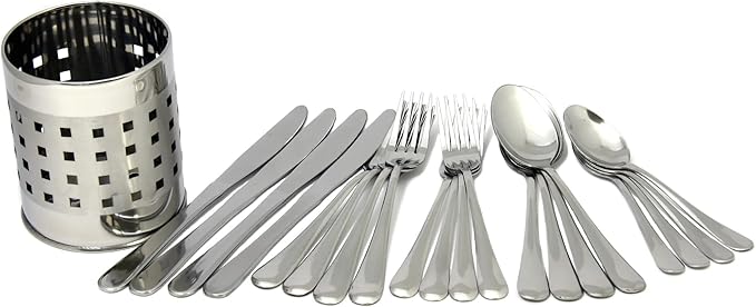 Chef Craft Heavy Duty Tablespoon Set, 7.5 inches in Length 3 Piece Set, Stainless Steel