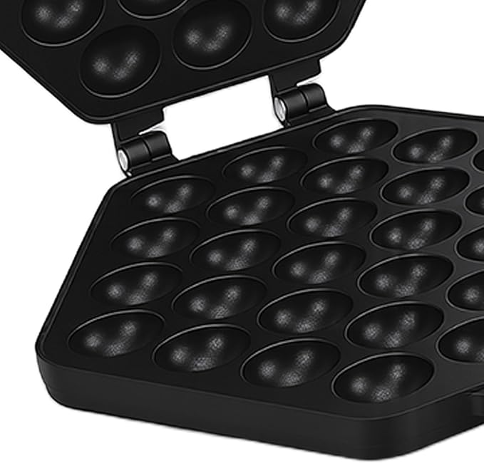 Zerodis Stovetop Waffle Pan Waffle Irons Maker with Ergonomic Handle Non Slip Even Heating Bubble Type Versatile Griddle Frying Pan for Baking Breakfast 15.7x8.5x1.7in Stovetop