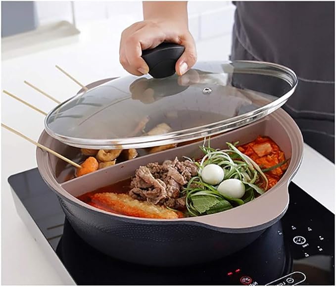 IH Shabu Shabu 28 cm Double Coated Ceramic Stock Pot