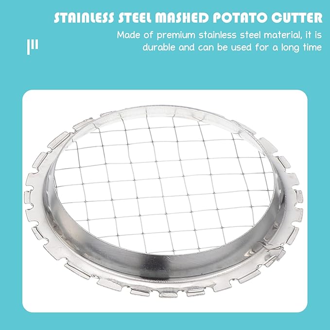2pcs Stainless Steel Cutter Egg Salad Cutter Veggie Slicer Eggs Potato French Fry Pro Food Slicer Vegetables Manual Fruit Cube Shredding Machine Onion