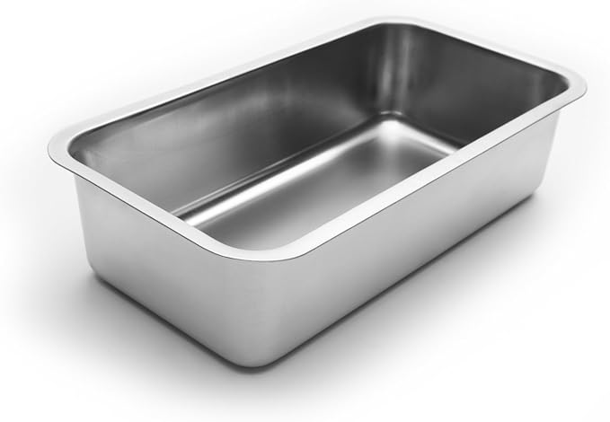 Fox Run Loaf Pan Stainless Steel Baking, 8.5 x 4.5 x 2.25 inches, Rectangular