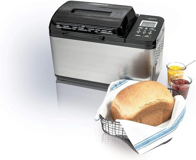 Zojirushi BB-PDC20BA Home Bakery Virtuoso Plus Breadmaker, 2 lb. loaf of bread