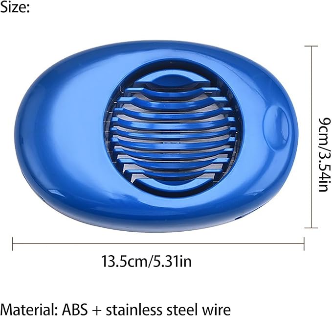 Egg Slicer, Kitchen Multi-Purpose Egg Cutter Tool, Skin Egg Slicer Petal Splitter, Plastic Egg Slicer for Hard Boiled Eggs (Color : Purple)