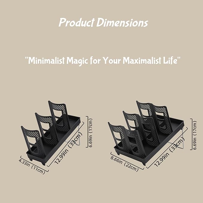 Coffee Cup Holder,Cup Lid Dispenser and Organizer Display Stand,Cup Display Stand on Restaurant,Bathroom,Kitchen,Coffee Shop.Suitable for Cups Ranging from 12 to 32 oz,3Slots