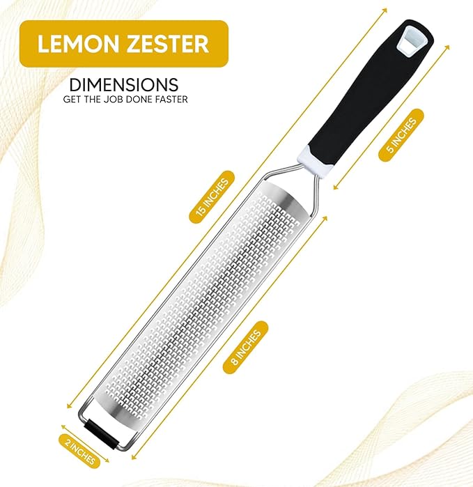 Stainless Steel Zester for Cheese, Lemon, Citrus and much more!