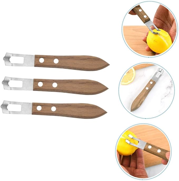 STOBAZA 3pcs Multi-function Portable Lemon Grater Cheese Grater Handle for Household