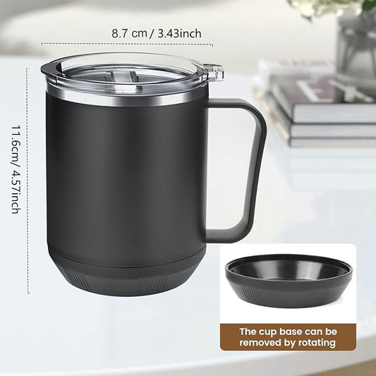 Coffee Mug Warmer & Mug Set, 30W Coffee Cup Warmer with 16oz Cup for Desk with Auto Shut Off, Timer Function, Smart Mug Heater for Heating Coffee, Tea, Candle, Beverage, Gifts