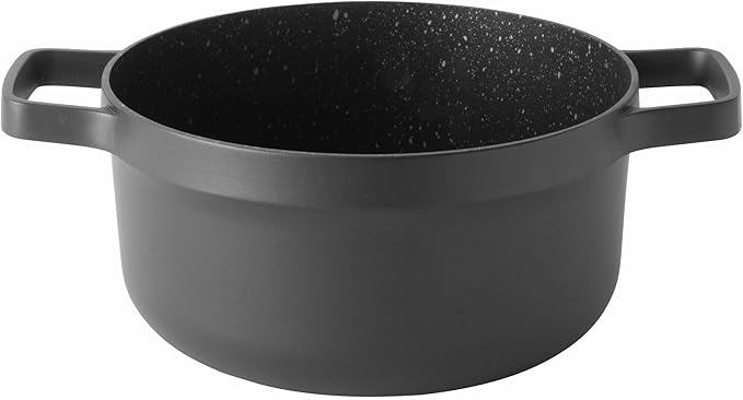 BergHOFF GEM Nonstick 8" Stockpot 3qt with Glass Lid Ferno-Green, Non-Toxic Coating Induction Cooktop Ready