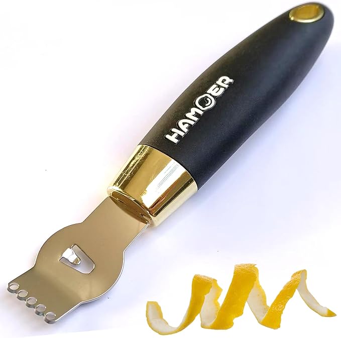 2-in-1 Zester & Channel Knife Bundle for Kitchen & Bar Aids