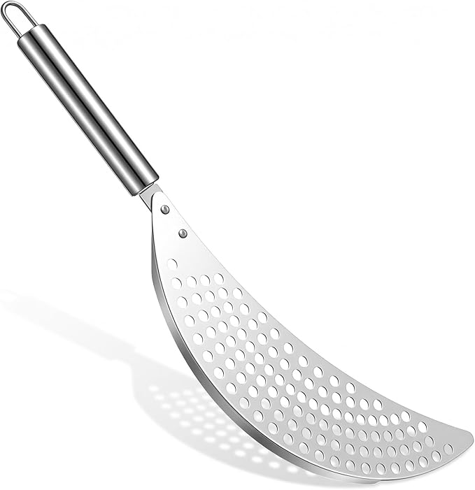 Pot Strainer with Handle,Stainless Steel Strainer for Pot,Pan Strainers for Universal Stovetop Drain Insert,Noodles, Fried Foods & Fruit, Fits Most Pots and Pans