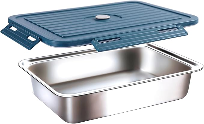 Lunch Box Containers,304 Stainless Steel Inner Electric Lunch Box,60oz Large Capacity Removable Food Container