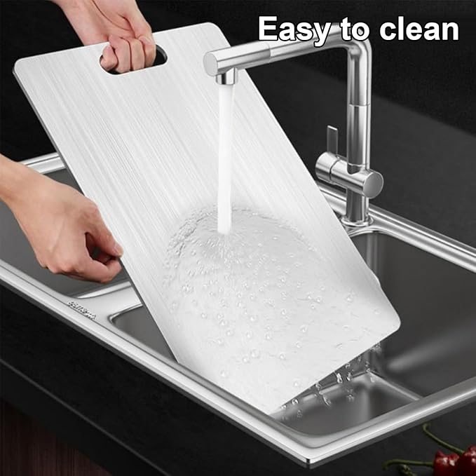 Katuchef Titanium Cutting Board,2026 New 100% Pure Titanium Cutting Boards for Kitchen,Titan Cut Pro Non toxic Doubld-Side Durable Chopping Boards, Easy to Clean and Store(1PC-XL:18.11 * 11.81)