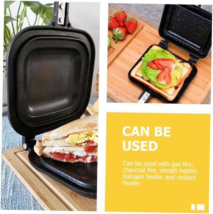 Sandwich Baking Pan Stovetop Sandwich Maker Grill Press Tool for Effortless Breakfast and Snack Preparation for Grilling Delicious Sandwiches at Home