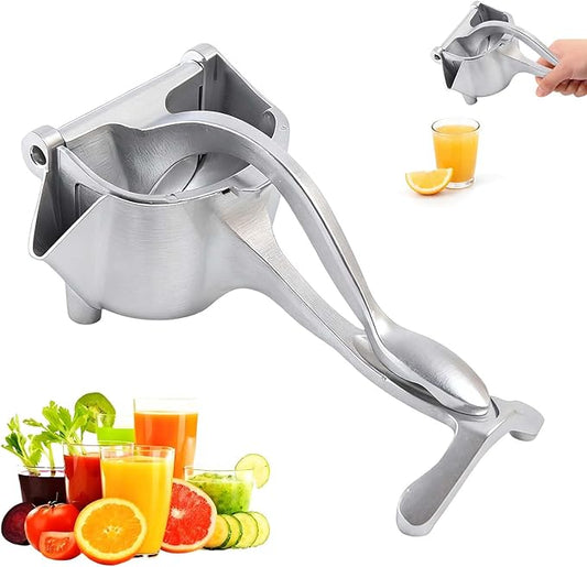 Aluminum Alloy Manual Hand Press Juicer for Citrus Fruits, Fresh Fruit Juice Extractor, Lemon Orange Lime Grapefruit Pomegranate Squeezer (1 PCS)