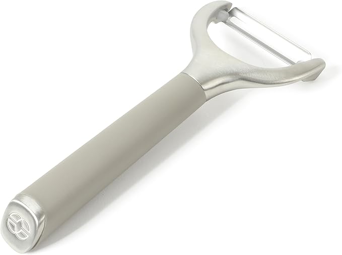 Calphalon Edge Stainless Steel Y Vegetable Peeler w/Thermoplastic Rubber Handle - Taupe