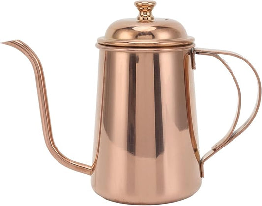 650ml Pour Over Coffe Kettle, 304 Stainless Steel Rustproof Pour Over Kettle Drip Coffee Maker, Hanging Ear Coffee Kettle with Lid,Thickened Gooseneck Coffee Kettle for Home, Kitchen
