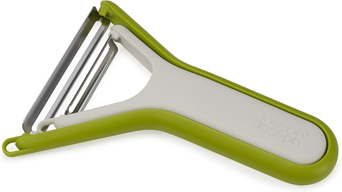 Joseph Joseph Nest Peel, Set of 2 space saving stainless steel peelers for compact kitchen storage, Dishwasher safe
