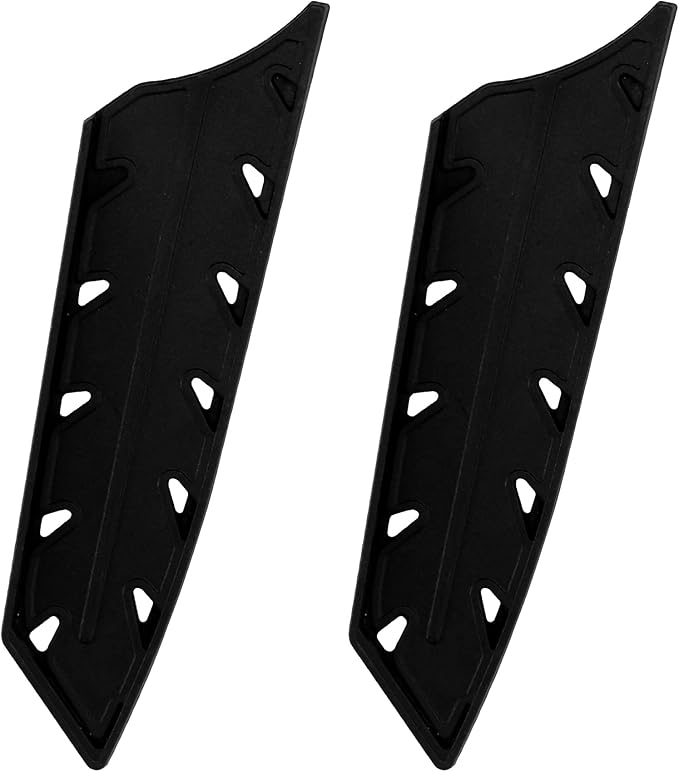 XYJ 2pcs/set Safety Knife Covers Sleeves Knives Edge Guard,Universal Knife Sheath,Santoku Knife Case Black (For 8" Chef Knife or 7 '' Santoku Knife)