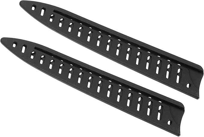 PATIKIL PP Safety Knife Cover Sleeves for 8" Carving Knife, 2 Pack Knives Edge Guard Blade Protector Universal Knife Sheath Portable for Kitchen, Black
