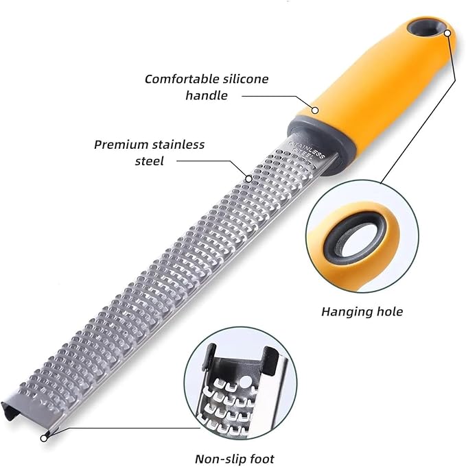 Narrow Design Multi-Purpose Zester Grater Stainless Steel Micro Plane