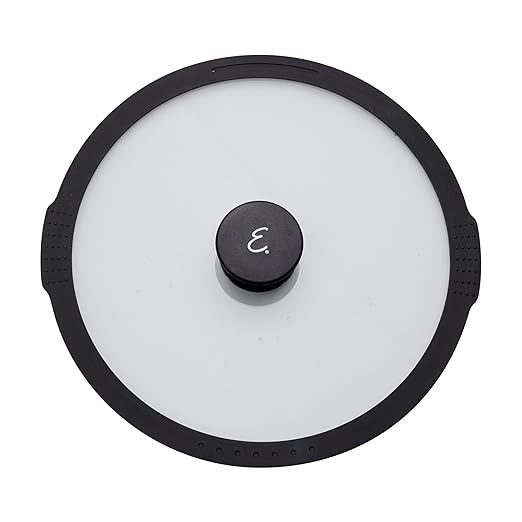 HENCKELS x EMERIL Lagasse Nola 11-inch Nonstick Saute Pan with Lid, Heavy-Gauge Aluminum for Fast, Even Heat Cooking, Made in Italy, Black