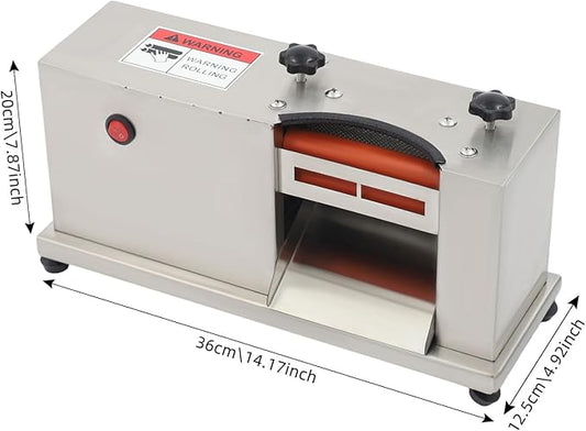 Electric Pea Sheller 25W Bean Sheller Machine 5.5 LBS/H Pea & Bean Sheller Machine with Adjust Rollers Commercial Beans Stripper Sheller for Home Kitchens, Restaurants