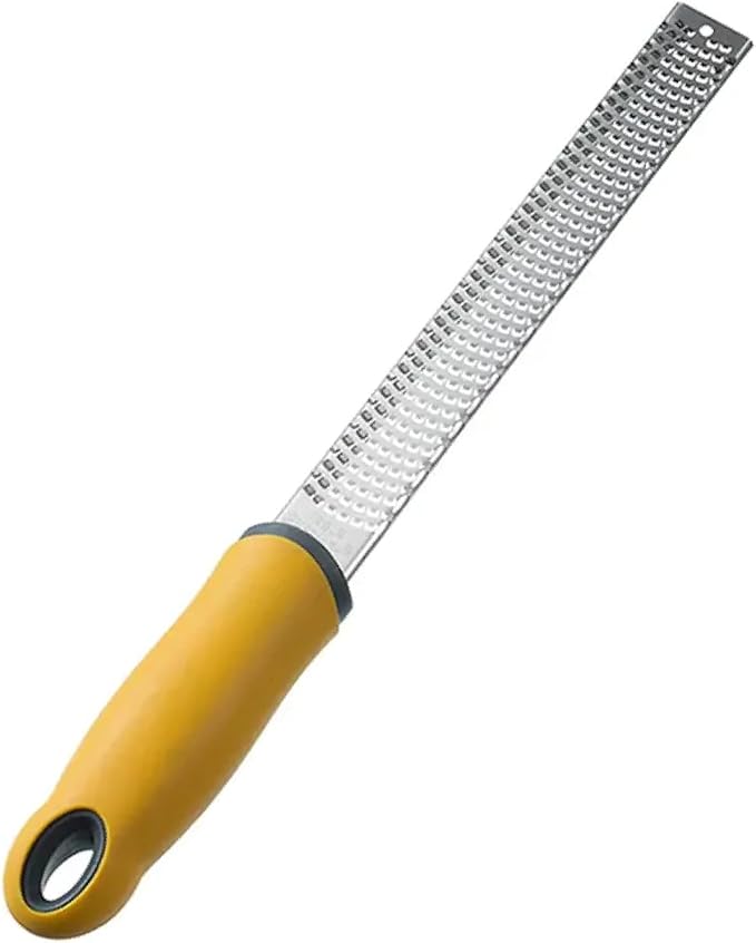 SEDLAV Citrus Lemon Zester & Cheese Grater - Versatile Stainless Steel Blade for Parmesan, Lemon, Ginger, Garlic, Nutmeg, Chocolate, and More - Includes Protective Cover and Cleaning Brush - Dishwashe