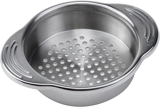 Tuna Strainer Food-Grade Stainless Steel Sieve Tuna Press Can Lid Oil Drainer Remover Canning Colander Oil Squezzer Easy to Clean Won't Absorb Any Odours