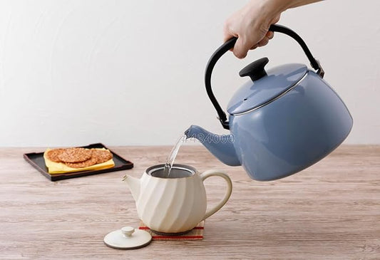 Fuji Hollow Cotton Plus Kettle, 0.7 gal (2.5 L), Ash Blue CTP-2.5K.AB