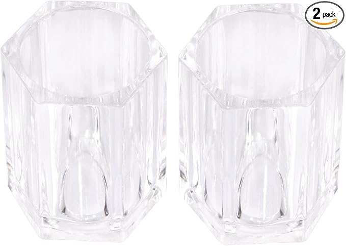 ONLYKXY 2pcs Clear Acrylic Toothpick Holder Elegant Clean For Home Kitchen Storage Gadgets Creative Portable Toothpick Box (Rhombu)