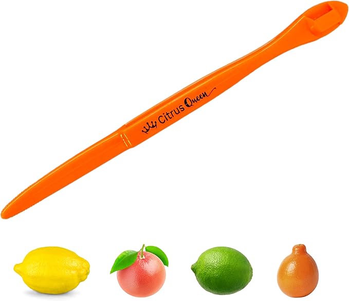 Citrus Queen Orange Citrus Peeler - Single Pack Trial Size for Cocktails, Kitchen & Travel Use