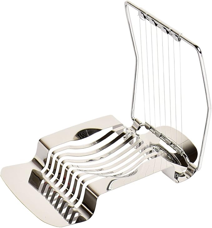 Egg Slicer for Hard Boiled Eggs Heavy Duty Metal Egg Cutter Stainless Steel Wire Quickly for Eggs Salads Sandwiches
